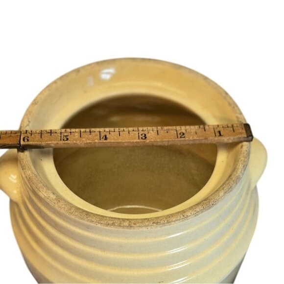 Vintage Robinson Ransbottom Morning Glory Spaulding's Cookies Advertising Jar Cr - Picture 9 of 10